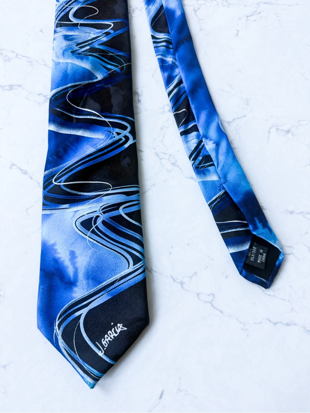 J. Garcia 100% silk men’s necktie Seascape the Grateful Dead Collector’s Edition